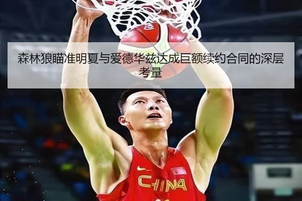 森林狼瞄准明夏与爱德华兹达成巨额续约合同的深层考量